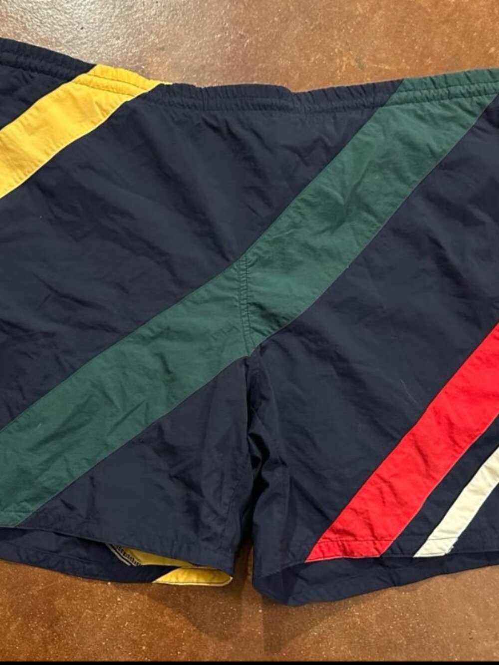 Vintage 1990s Nautica colorblock swim shorts